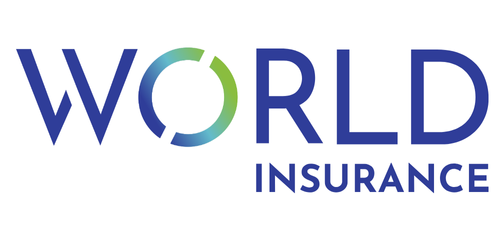 World Insurance logo with a blue and green circular design in the letter O of WORLD, symbolizing our commitment to support you as you “walk & roll” through life’s journeys.
